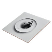 Koffiedik Foto 2 Keramische Tegel Tegeltje (Zijkant)