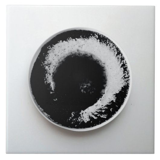 Koffiedik Foto 3 Keramische Tegel Tegeltje (Voorkant)