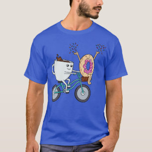 Koffiedonut en fiets t-shirt