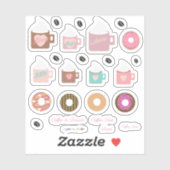 Koffiedonuts en meer Campfire Planner Stickers (Vel)