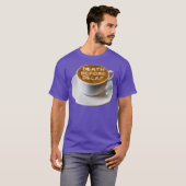 Koffiedood voor Decaf Latte Art T-shirt (Voorkant volledig)