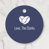 Koffiedouche-voordoormerk Bedankjes Labels (Achterkant)