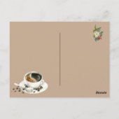 Koffiedrankjes, Gefeliciteerd, Viering  Briefkaart (Achterkant)