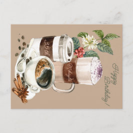 Koffiedrankjes, Gefeliciteerd, Viering Briefkaart