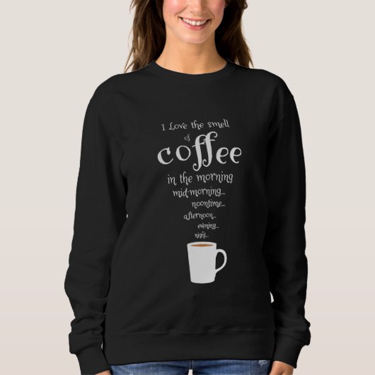 Koffiedrinker houdt van koffie trui (Voorkant)