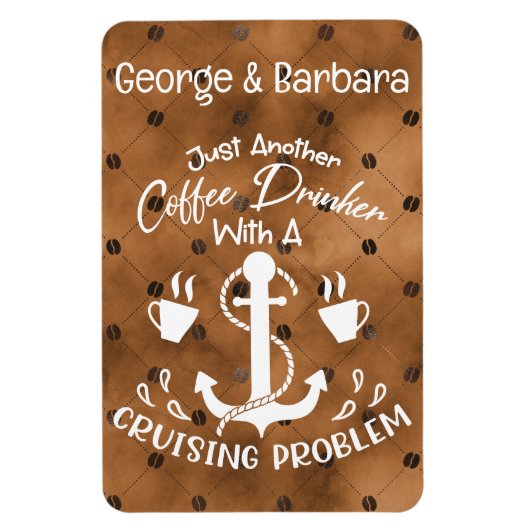 Koffiedrinker met Cruising Probleem Cruise Decor Magneet (Verticaal)
