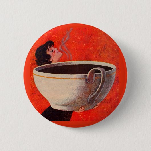 koffiedrinker ronde button 5,7 cm (Voorkant)
