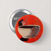 koffiedrinker ronde button 5,7 cm (Voorkant /achterkant)