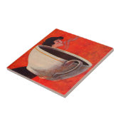 koffiedrinker tegeltje (Zijkant)