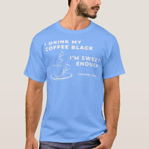 Koffiedrinkers en daar drink van keuze t-shirt