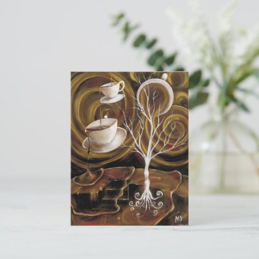 Koffiedromen Briefkaart (Staand voorkant)