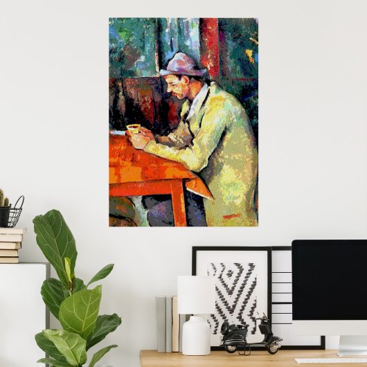 Koffiedronker Poster (Thuiskantoor)