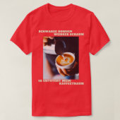 Koffiedroombonen schuimkoffiekop 2 t-shirt (Design voorkant)