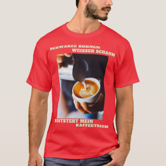 Koffiedroombonen schuimkoffiekop 2 t-shirt