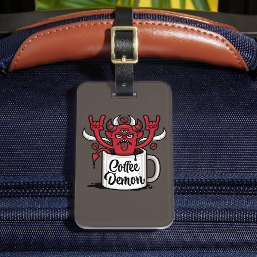 Koffieduivel Bagagelabel (Voorkant Insitu 2)