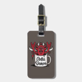 Koffieduivel Bagagelabel (Voorkant verticaal)