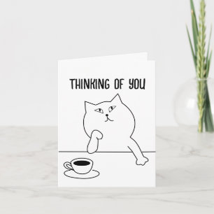 KOFFIEE CAT, DENKEN VAN U, NOTEKAARTEN NOTITIEKAARTJE