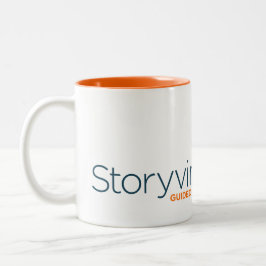 KOFFIEE CUP - Mok voor onkruidachtige witte/Oranje
