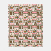 KOFFIEE TEA PATTERN, griepband Fleece Deken (Voorkant)