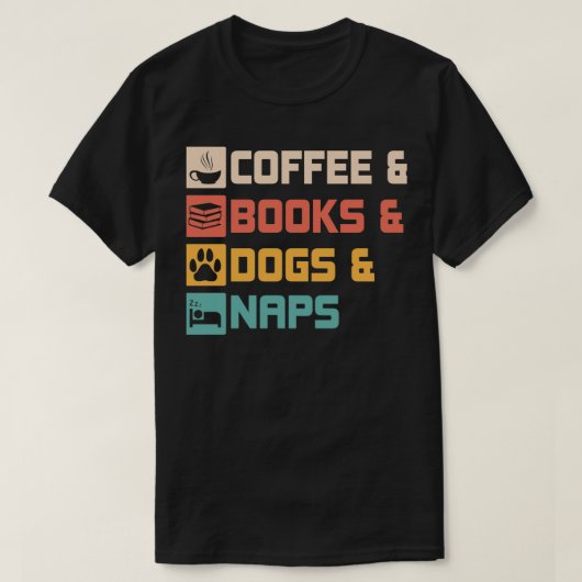 Koffieempjes en dopingbonnen dierlust C T-shirt (Design voorkant)