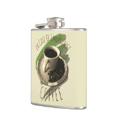 Koffieerbeker, saucer-bonenkolf heupfles (Links)