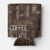  koffieervaring naadloos patroon blikjeskoeler (Voorkant)