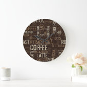 koffieervaring naadloos patroon grote klok (Huis)