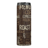  koffieervaring naadloos patroon thermosbeker (Achterkant)
