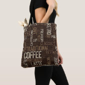  koffieervaring naadloos patroon tote bag (Dichtbij)