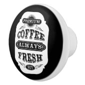 Koffieetiket Retro Keramische Knop (Rechts)