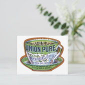 Koffieetiket van de zuivere handelaar van de Unie Briefkaart (Staand voorkant)