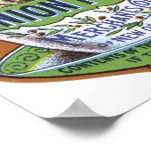 Koffieetiket van de zuivere handelaar van de Unie Poster (Hoek)