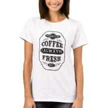 Koffieetiket voor typografie