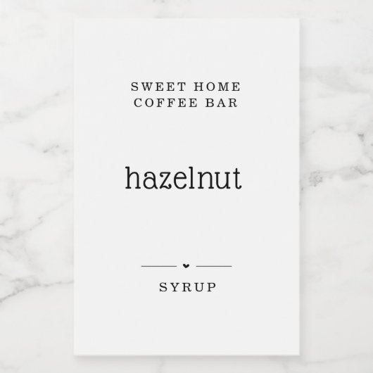 Koffieetiket Wijn Etiket (Enkel label)