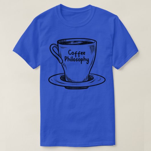 koffiefilosofie t-shirt (Design voorkant)