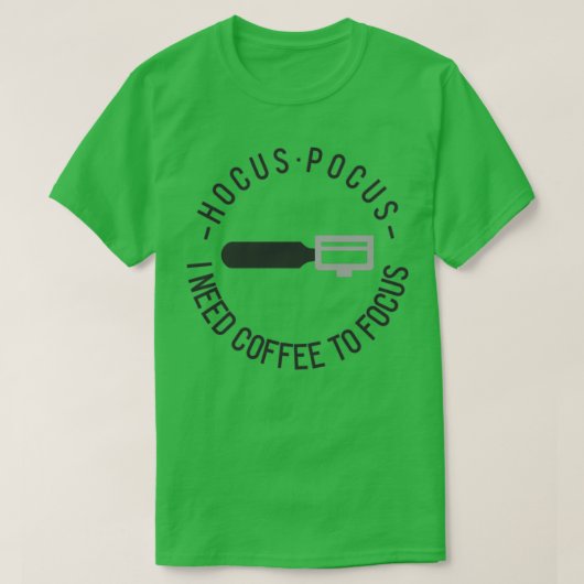 Koffiefocus T-shirt (Design voorkant)