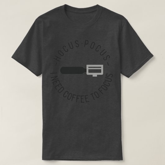 Koffiefocus T-shirt (Design voorkant)
