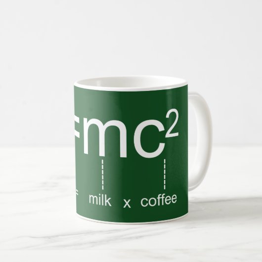 Koffieformule E=mc2 Koffiemok (Voorkant rechts)