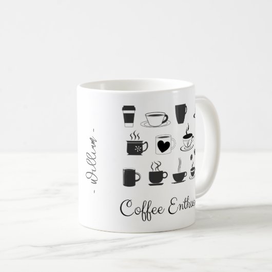 Koffieformule & structuur, Cafeïne Koffiemok (Voorkant rechts)