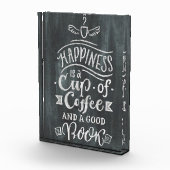Koffiegeluk is een beker koffie fotoblokken (Rechts)