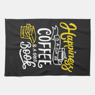Koffiegeluk is een beker koffie theedoek