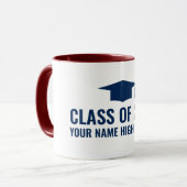 Koffiegeschenk voor Afstuderen op middelbare schoo Mok (Voorkant links)
