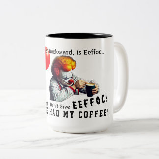 Koffiegespeld achterwaartse Mok