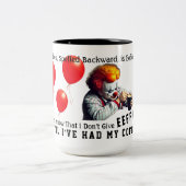 Koffiegespeld achterwaartse Mok (Center)