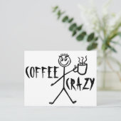 Koffiegestoorde briefkaarten (Staand voorkant)