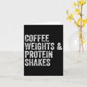 Koffiegewichten Eiwitshakes Gym Gewichtheffer Bod Kaart (Gele Bloem)
