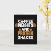 Koffiegewichten en eiwitshakes kaart (Gele Bloem)