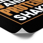 Koffiegewichten en eiwitshakes poster (Hoek)