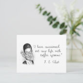 KoffieGezegden van T. S. Eliot Briefkaart (Staand voorkant)