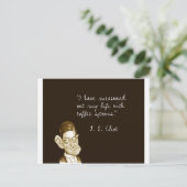 KoffieGezegden van T. S. Eliot Briefkaart (Staand voorkant)